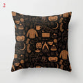 Axyaa Black Cat Party Halloween Anime Cushion Cover Ghost Skull Pumpkin Decor