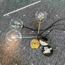 Axyaa Glass Ball Pendant Light: Modern LED Ceiling Lamp for Bedroom, Kitchen, or Dining Room