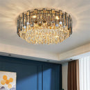 Axyaa Gold Crystal Stainless Steel Ceiling Light for Home Décor
