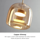 Axyaa Glass Pendant Chandelier for Bedroom, Restaurant, and Bar Counter