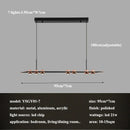Axyaa LED Chandelier: Modern Luxury for Living Room, Bedroom, Restaurant - Round Bean Pendant Light