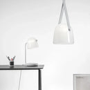 Axyaa Smoky Glass Pendant Lights with Modern LED and Leather Strap