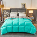 Axyaa Goose Down Comforter - Thick California Super King Size for Winter Warmth