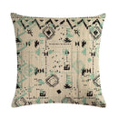 Axyaa Geometric Linen Pillowcase - Graffiti Style Decorative Cushion Cover