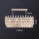 Axyaa Crystal Chandelier Pendant Light for Living Room and Bedroom