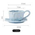 Axyaa Black Red Macaroon Ceramic Coffee Mug Cup With Saucer