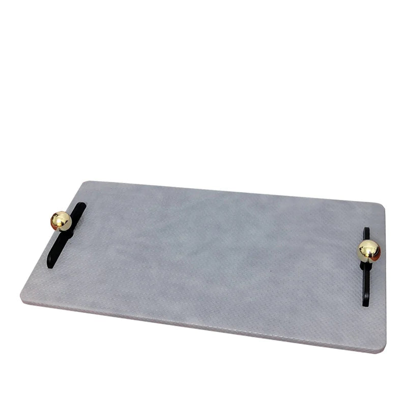 Axya Leather Decorative Tray for Coffee Table Storage Solutions