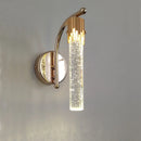 Axyaa Crystal Cylindrical Wall Lamp for Modern Living Room, Bedroom, or Staircase
