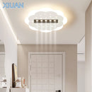 Axyaa Square Cloud Round Ceiling Lamp Spotlight White Hallway Aisle Light