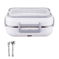 Axyaa Electric Lunch Box: Portable 2 in 1 Car Office Food Warmer & Container