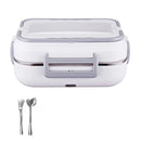 Axyaa Electric Lunch Box: Portable 2 in 1 Car Office Food Warmer & Container