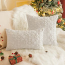 Axyaa Plush Christmas Pillow Cover for Home Decor