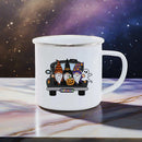 Axyaa Halloween Dwarf Pumpkin Enamel Mug: Holiday Gift, Cute Drinkware