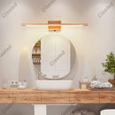 Axyaa Solid Wood LED Wall Light with Switch for Bathroom, Bedroom, and Hallway