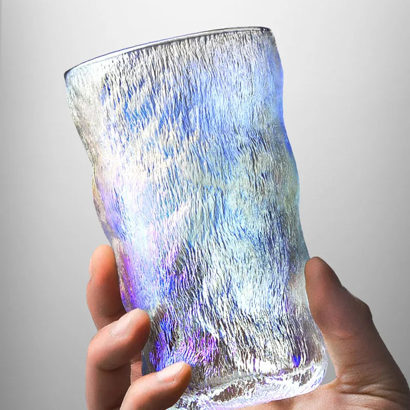 Axya Glass Coffee Cups Gradient Texture, Perfect for Tea, Juice, and Gifts.