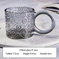 Axyaa Ins Style Big Ears Cup, Round Niche Glasses, Sunflower Coffee Mug