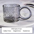 Axyaa Ins Style Big Ears Cup, Round Niche Glasses, Sunflower Coffee Mug