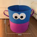 Axyaa Big Eye Laundry Basket: Foldable Hamper for Bathroom Storage & Kids' Toys