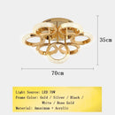 Axyaa Gold Ring LED Pendant Chandelier Ceiling Light Nordic Designer Fixture