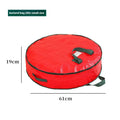 Axyaa Christmas Wreath Storage Bag: Round Waterproof Dustproof with Handles for Holiday Decorations
