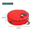 Axyaa Christmas Wreath Storage Bag: Round Waterproof Dustproof with Handles for Holiday Decorations
