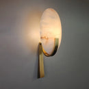 Axyaa Natural Marble Alabaster Wall Lamp for Elegant Living Spaces