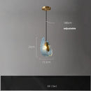 Axyaa Blue Flower Chandelier: LED Modern Home Decor Hanging Lamp for Luxury Living Room