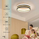 Axyaa Modern LED Hollow Out Black Gold Ceiling Light for Home Decor