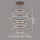 Axyaa Modern Stair Chandelier Ceiling Pendant Lights - LED Indoor Living Room Lighting