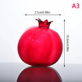Axyaa Pomegranate Pumpkin Vase Glass Crafts Room Decor