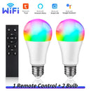Axyaa Smart WiFi LED Bulbs 12W-18W E27 Alexa Google Home Voice Control Colorful Lighting