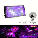 Axyaa Black Light 144-LED Ultra-Thin Floodlight for Parties and Holidays