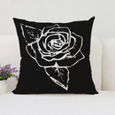 Axyaa Rose Print Pillow Cover - Romantic Home Decor & Gift
