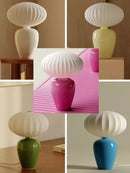 Axya Ceramic Silk Desk Lamp Pink Color for Kids Bedroom and Study
