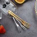 Axyaa Stainless Steel Fruit Fork Set