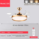 Axyaa Modern Ceiling Fan with Invisible Blades and Full Light Integration