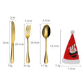 Axyaa Christmas Stainless Steel Tableware Set, Main Meal Cutlery Gift