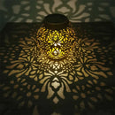 Axya Solar Lantern Lights: Stylish Outdoor LED Metal Hanging Lamp for Garden Decoration