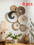 Boho Hand Woven Wall Basket for Home Decor by Axyaa