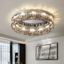 Axyaa LED Crystal Ceiling Light: Modern Luxury Pendant for Home Decor Lighting