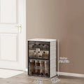 Axyaa Shoe Cabinet: Large Space-Saving Shoe Rack for Sneakers/Boots, Collapsible Organizer