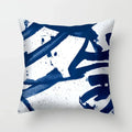 Blue Pattern Cushion Cover 45*45cm Pillowcase for Bedroom Sofa Home Decor by Axyaa