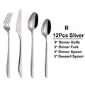 Axyaa 21-Piece Stainless Steel Cutlery Set - Mirror Finish Elegant Tableware