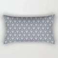 Axyaa Geometric Grey White Square Pillowcase for Home Decor and Living Room