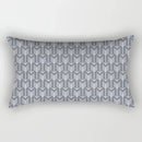 Axyaa Geometric Grey White Square Pillowcase for Home Decor and Living Room