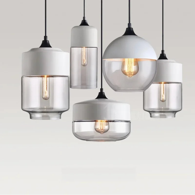Axyaa Wood & Glass LED Pendant Light for Bedroom, Dinning, Living Room