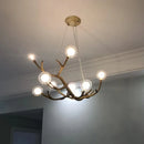 Axyaa Nordic Tree Branches Chandelier: Elegant Living Room and Restaurant Lighting