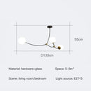 Axyaa Glass Bubble Nordic Chandelier for Home Decor & Restaurant Lighting