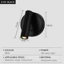 Axyaa LED Rotatable Wall Lamp for Living Room Bedroom Study Lighting Fixtures