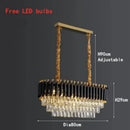 Axyaa Crystal Chandelier K9 for Living Room Bedroom Dining Luxury Pendant Light